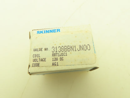 Honeywell Skinner 3138BBN1JN00 Solenoid Valve 3-Way NO 24VDC 80 PSI 1/8" NPT