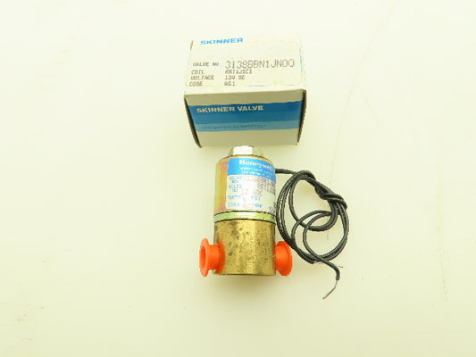Honeywell Skinner 3138BBN1JN00 Solenoid Valve 3-Way NO 24VDC 80 PSI 1/8" NPT