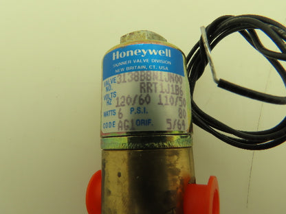 Honeywell Skinner 3138BBN1JN00 Solenoid Valve 3-Way NO 120VAC 80 PSI 1/8" NPT