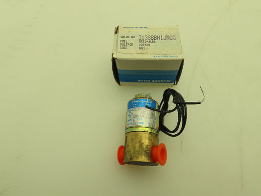 Honeywell Skinner 3138BBN1JN00 Solenoid Valve 3-Way NO 120VAC 80 PSI 1/8" NPT