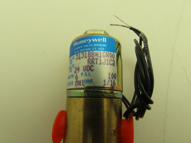 Honeywell Skinner 3131BBN1GN00 Solenoid Valve 3-Way NC 24VDC 100 PSI 1/8" NPT