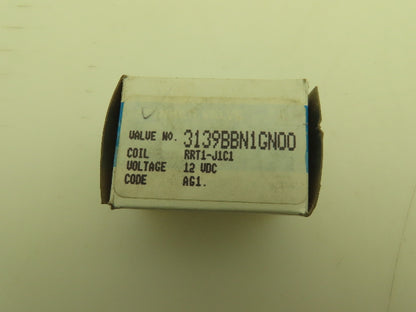 Honeywell Skinner 3139BBN1GN00 Solenoid Valve 3-Way NO 12VDC 100 PSI 1/8" NPT
