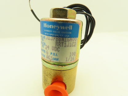 Honeywell Skinner 3139BBN1GN00 Solenoid Valve 3-Way NC 24VDC 100 PSI 1/8" NPT