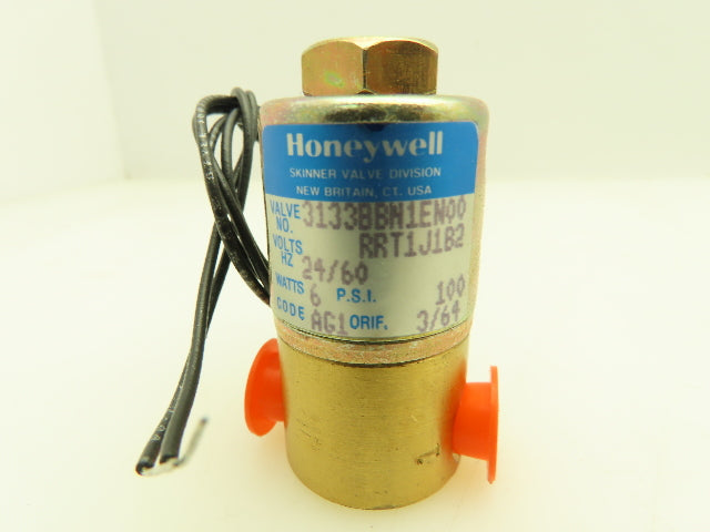 Honeywell Skinner 3133BBN1EN00 Solenoid Valve 3-Way NC 24VAC 100 PSI 1/8" NPT