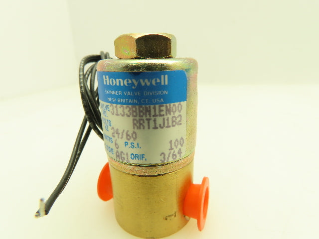 Honeywell Skinner 3133BBN1EN00 Solenoid Valve 3-Way NC 24VAC 100 PSI 1/8" NPT