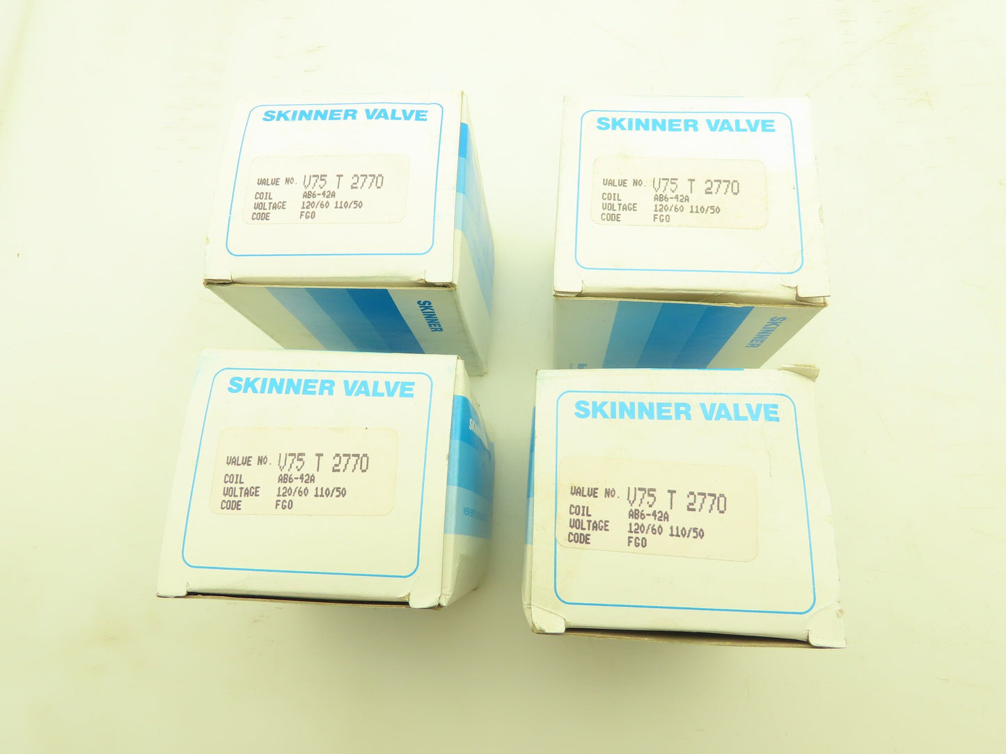 Honeywell Skinner V75T2770 Solenoid Valve 2-Way NC 120VAC 225PSI 1/8NPT Lot of 4