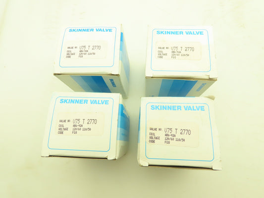 Honeywell Skinner V75T2770 Solenoid Valve 2-Way NC 120VAC 225PSI 1/8NPT Lot of 4