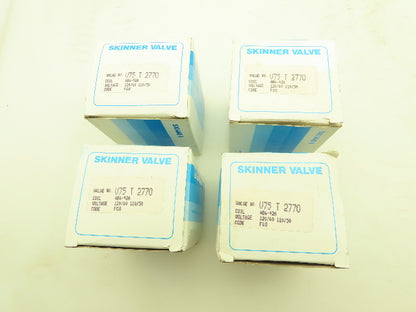 Honeywell Skinner V75T2770 Solenoid Valve 2-Way NC 120VAC 225PSI 1/8NPT Lot of 4