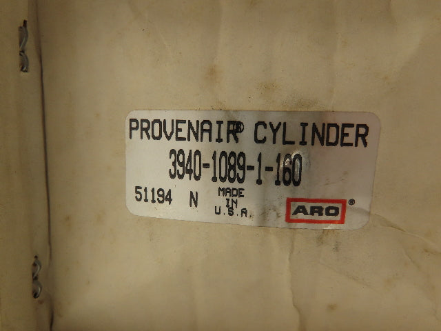 Aro 3940-1089-1-160 Provenair Pneumatic Air Cylinder 4" Bore 16" Stroke 1" Shaft