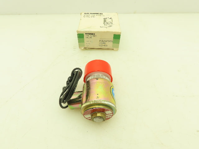 Honeywell Skinner X42LB0FT050 Solenoid Valve 2-Way NC 120V 50 PSI 1/4" NPT PTFE