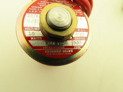 Honeywell Skinner X42LB0FT070 Solenoid Valve 2-Way NC 120V 70 PSI 1/4" NPT PTFE