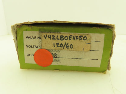 Honeywell Skinner V42LB0EV050 Solenoid Valve 2-Way NC 120V 50 PSI 1/4" NPT