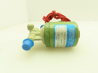 Honeywell Skinner V42LBOKN070 Solenoid Valve 2-Way NC 120V 70 PSI 1/8" NPT