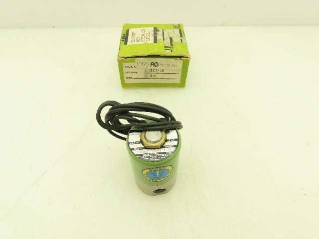 Honeywell Skinner V42LA0EC070 Solenoid Valve 2-Way NC 120V 70 PSI 1/4" NPT