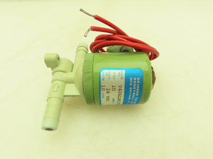 Honeywell Skinner V426LBOJN011 Solenoid Valve 3-Way NC 24VDC 10 PSI 3/8" Barb