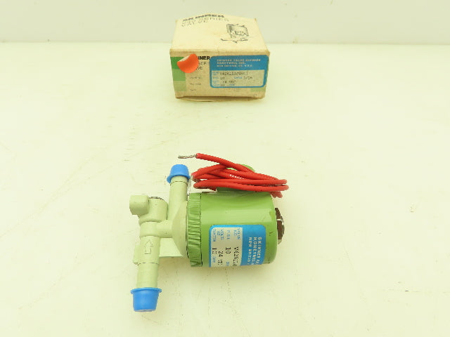 Honeywell Skinner V426LBOJN011 Solenoid Valve 3-Way NC 24VDC 10 PSI 3/8" Barb