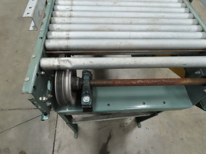 Hytrol 24"x 16' (22"BF) Power Roller Accumulation Conveyor 1Hp V-Belt End Drive