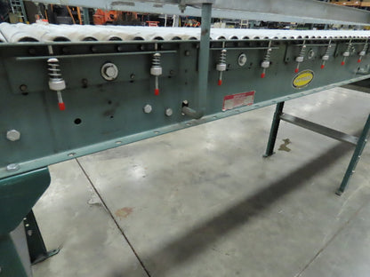 Hytrol 24"x 16' (22"BF) Power Roller Accumulation Conveyor 1Hp V-Belt End Drive