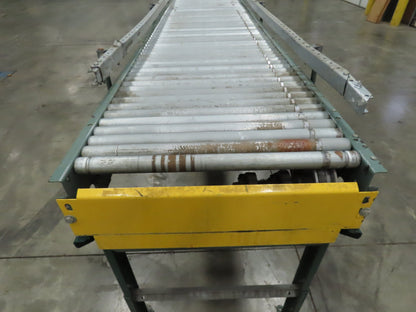 Hytrol 24"x 16' (22"BF) Power Roller Accumulation Conveyor 1Hp V-Belt End Drive