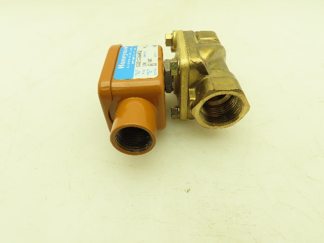 Honeywell Skinner U221G26HR2 Brass Solenoid Valve 2-Way 100 PSI 12VDC 3/4" NPT