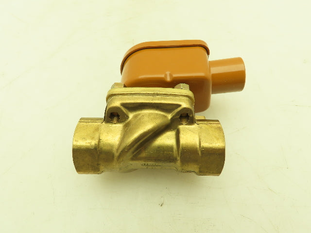Honeywell Skinner U221G26HR2 Brass Solenoid Valve 2-Way 100 PSI 12VDC 3/4" NPT