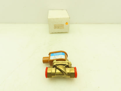 Honeywell Skinner U221G26HR2 Brass Solenoid Valve 2-Way 100 PSI 12VDC 3/4" NPT