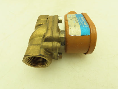 Honeywell Skinner U221G26HR2 Brass Solenoid Valve 2-Way 100 PSI 12VDC 3/4" NPT