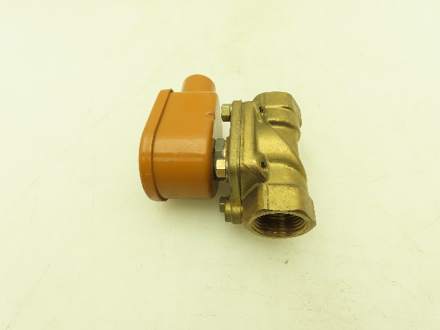 Honeywell Skinner U221G26HR2 Brass Solenoid Valve 2-Way 100 PSI 12VDC 3/4" NPT