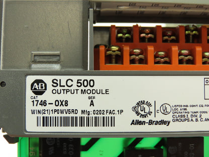 Allen-Bradley 1746-OX8 SLC500 Isolated Relay 8 Pt Output Module Ser A  Lot of 4