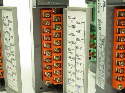 Allen-Bradley 1746-OX8 SLC500 Isolated Relay 8 Pt Output Module Ser A  Lot of 4