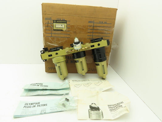Norgren 25-000-865-A Pneumatic Air Filter Lubricator Assembly
