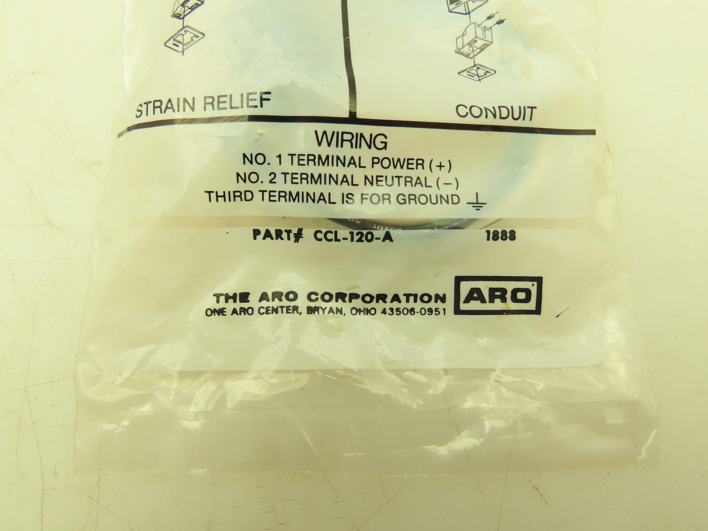 Aro CCL-120-A 3/8" Conduit Connector 3 Wire 120V Lot of 15