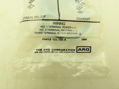 Aro CCL-120-A 3/8" Conduit Connector 3 Wire 120V Lot of 15
