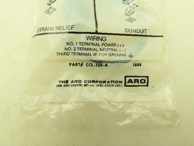 Aro CCL-120-A 3/8" Conduit Connector 3 Wire 120V Lot of 15