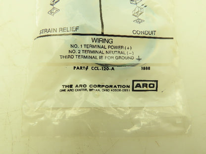 Aro CCL-120-A 3/8" Conduit Connector 3 Wire 120V Lot of 15