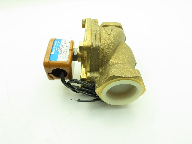 Honeywell Skinner U321G3906 Lucifer Brass Solenoid Valve 1-1/2" 170 PSI 120VAC