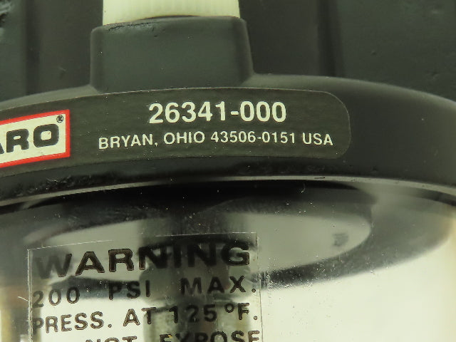 Aro 26341-000 Pneumatic Air Lubricator 1/2" NPT 200 PSI Max