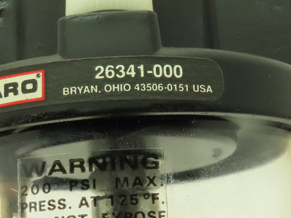 Aro 26341-000 Pneumatic Air Lubricator 1/2" NPT 200 PSI Max