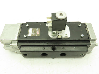 Aro J213SS-024-A Solenoid Spool Valve 5-Way 2 Pos 24V AC/DC 3/8" NPT