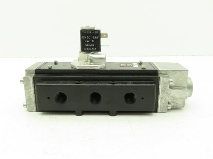 Aro J213SS-024-A Solenoid Spool Valve 5-Way 2 Pos 24V AC/DC 3/8" NPT
