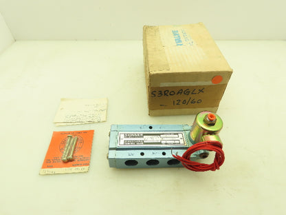 Honeywell Skinner S3R0AGLX Directional Control Valve 5-Way 2 Pos 120V 150 PSI