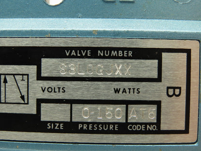 Skinner S3L0GJXX Manual Directional Control Valve 5-Way 3 Pos Spring Return