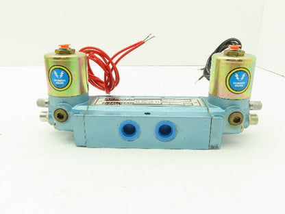 Skinner S3RRHAL3 Directional Control Valve 5-Way 3 Pos 120V Solenoid 3/8" NPT