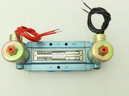 Skinner S3RRHAL3 Directional Control Valve 5-Way 3 Pos 120V Solenoid 3/8" NPT