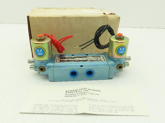 Skinner S3RRHAL3 Directional Control Valve 5-Way 3 Pos 120V Solenoid 3/8" NPT