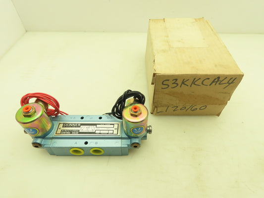 Skinner S3KKCAL4 Directional Control Valve 5-Way 2 Pos 120V 150 PSI 1/2" NPT