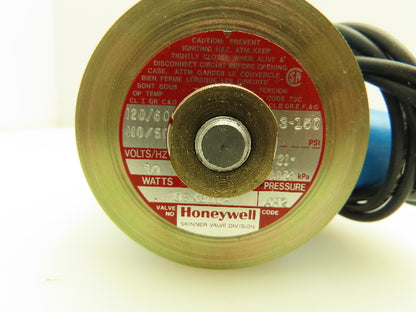 Honeywell Skinner 703X3D1A Brass Solenoid Valve 2-Way NC 120V 150 PSI 3/8" NPT