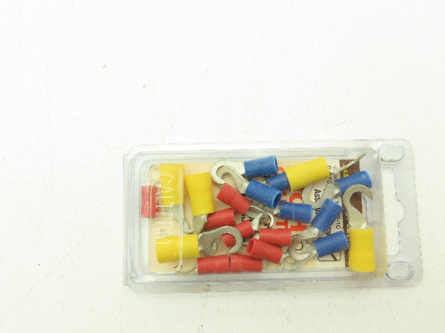 Calterm Hook Terminal Assortment 22-10 AWG Crimp-On 20 Piece Pack Lot of 80