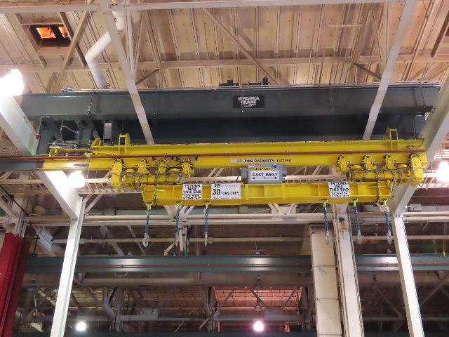 Cleveland Tramrail 15 Ton Underhung Bridge Crane Motorized End Truck Drive 5Hp