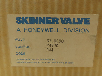 Honeywell Skinner S3L0080 Directional Control Valve 5-Way 2 Pos 24VDC 150PSI 3/8